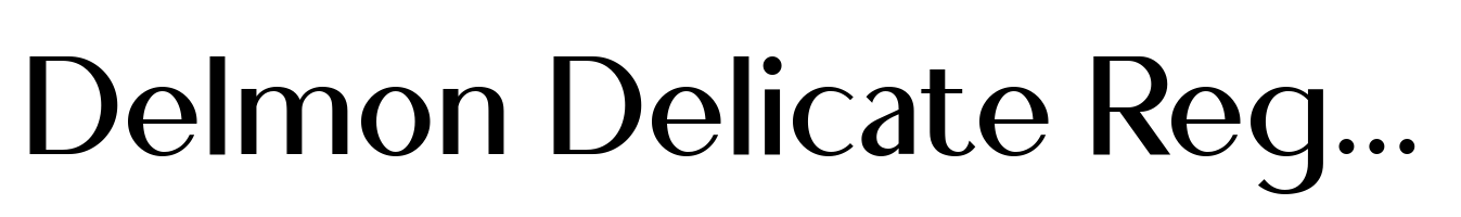 Delmon Delicate Regular